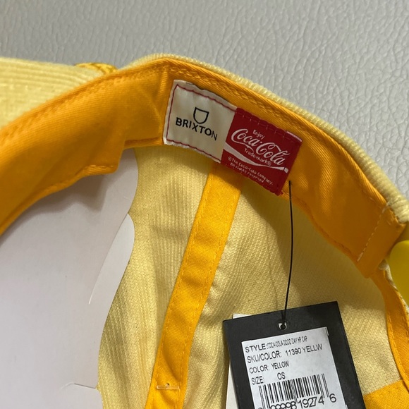 NWT - Brixton x Coca Cola Have a Good Day Unisex 5-Panel Corduroy Cap - Picture 5 of 8